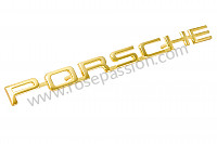 P10083 - Inscripcion "porsche"  para Porsche 356B T6 • 1962 • 1600 (616 / 1 t6) • Roadster b t6 • Caja manual de 4 velocidades